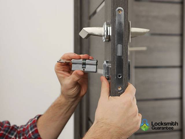 New lock going into a freshly bored door