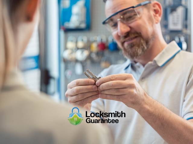 New keys handed over the counter at the shop