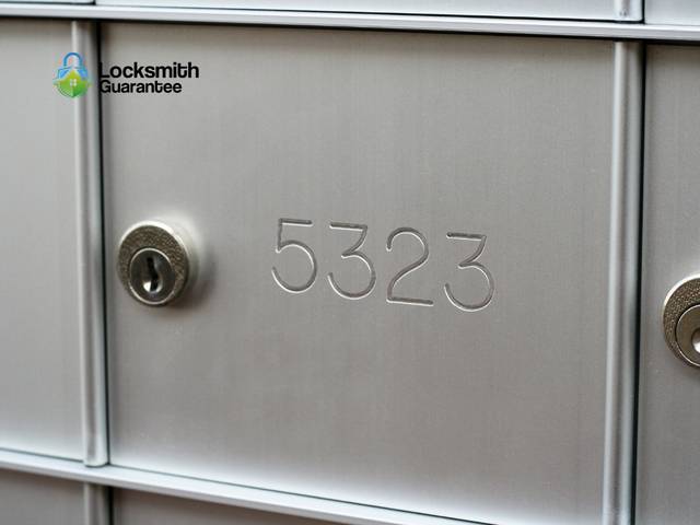 Replacement cam lock going into a mailbox door