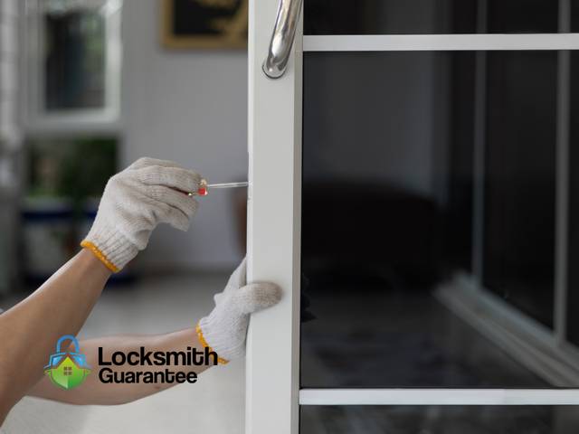 House lock being swapped for a new one