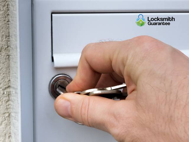 Individual mailbox lock being changed