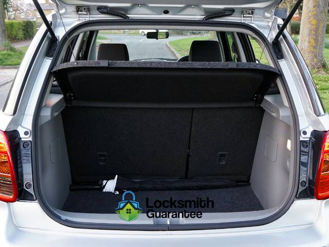 Locked car trunk being opened from the outside